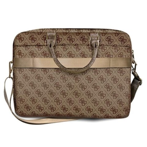 Guess 4G Big Metal Logo Computer Bag - Torba na notebooka 15" / 16" (brązowy) Guess 4G Big Metal Logo Computer Bag - Torba na notebooka 15" / 16" (brązowy)