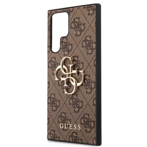 Guess 4G Big Metal Logo - Etui Samsung Galaxy S22 Ultra (brązowy) Guess 4G Big Metal Logo - Etui Samsung Galaxy S22 Ultra (brązowy)