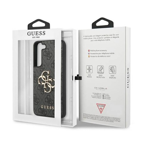 Guess 4G Big Metal Logo - Etui Samsung Galaxy S23 (szary) Guess 4G Big Metal Logo - Etui Samsung Galaxy S23 (szary)