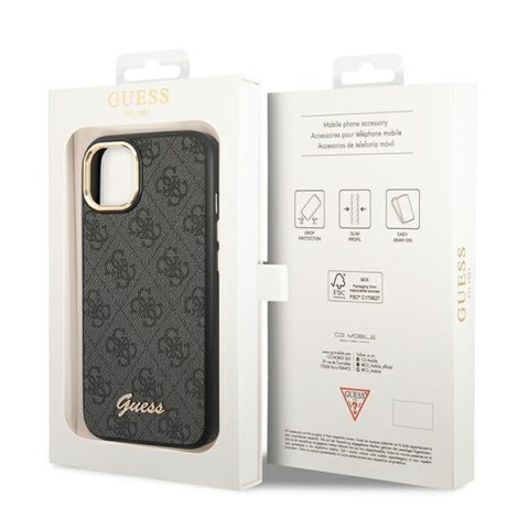 Guess 4G Metal Camera Outline Case - Etui iPhone 14 Plus (Czarny) Guess 4G Metal Camera Outline Case - Etui iPhone 14 Plus (Czarny)