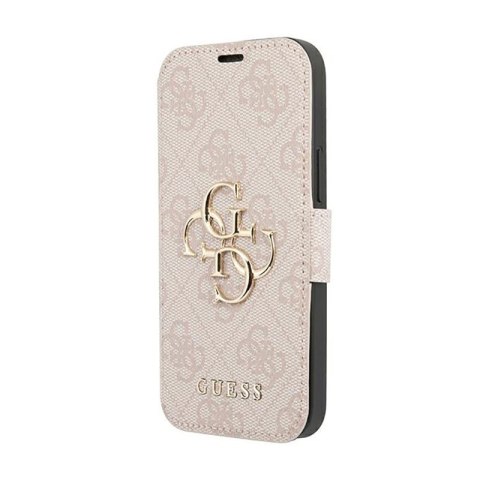 Guess Booktype 4G Big Metal Logo - Etui iPhone 13 Pro (różowy) Guess Booktype 4G Big Metal Logo - Etui iPhone 13 Pro (różowy)