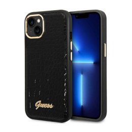 Guess Croco Collection - Etui iPhone 14 Plus (czarny)