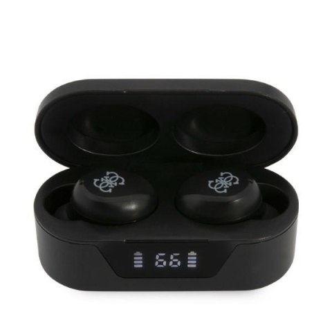 Guess True Wireless Earphones BT5.0 5H - Słuchawki TWS + etui ładujące (czarny) Guess True Wireless Earphones BT5.0 5H - Słuchawki TWS + etui ładujące (czarny)