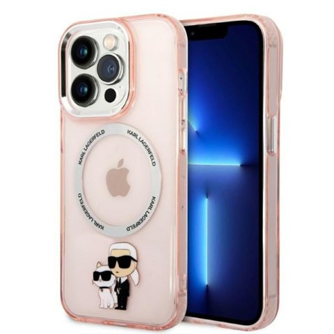 Karl Lagerfeld IML NFT Karl & Choupette Magsafe - Etui iPhone 14 Pro Max (różowy) Karl Lagerfeld IML NFT Karl & Choupette Magsafe - Etui iPhone 14 Pro Max (różowy)
