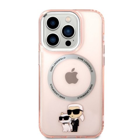 Karl Lagerfeld IML NFT Karl & Choupette Magsafe - Etui iPhone 14 Pro Max (różowy) Karl Lagerfeld IML NFT Karl & Choupette Magsafe - Etui iPhone 14 Pro Max (różowy)