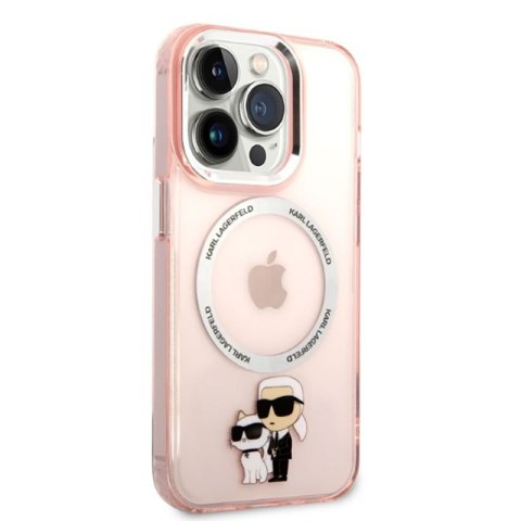 Karl Lagerfeld IML NFT Karl & Choupette Magsafe - Etui iPhone 14 Pro Max (różowy) Karl Lagerfeld IML NFT Karl & Choupette Magsafe - Etui iPhone 14 Pro Max (różowy)