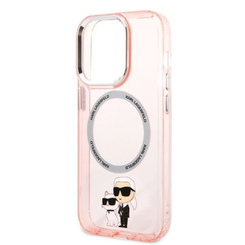 Karl Lagerfeld IML NFT Karl & Choupette Magsafe - Etui iPhone 14 Pro Max (różowy) Karl Lagerfeld IML NFT Karl & Choupette Magsafe - Etui iPhone 14 Pro Max (różowy)
