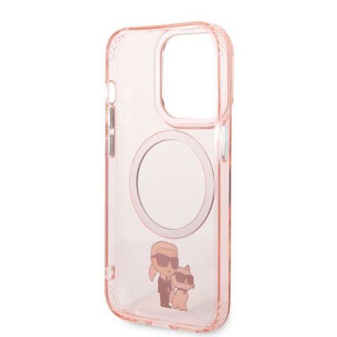 Karl Lagerfeld IML NFT Karl & Choupette Magsafe - Etui iPhone 14 Pro Max (różowy) Karl Lagerfeld IML NFT Karl & Choupette Magsafe - Etui iPhone 14 Pro Max (różowy)
