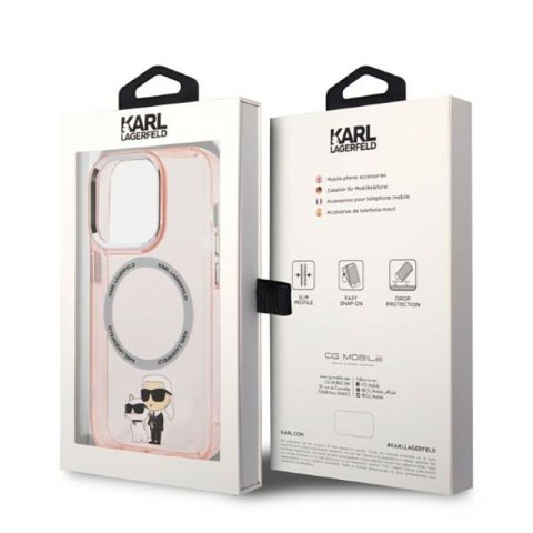 Karl Lagerfeld IML NFT Karl & Choupette Magsafe - Etui iPhone 14 Pro Max (różowy) Karl Lagerfeld IML NFT Karl & Choupette Magsafe - Etui iPhone 14 Pro Max (różowy)