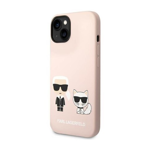 Karl Lagerfeld Liquid Silicone Karl & Choupette MagSafe - Etui iPhone 14 Plus (różowy) Karl Lagerfeld Liquid Silicone Karl & Choupette MagSafe - Etui iPhone 14 Plus (różowy)