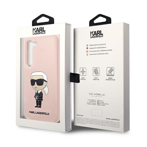 Karl Lagerfeld Silicone NFT Ikonik - Etui Samsung Galaxy S23 (różowy) Karl Lagerfeld Silicone NFT Ikonik - Etui Samsung Galaxy S23 (różowy)