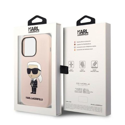 Karl Lagerfeld Silicone NFT Ikonik MagSafe - Etui iPhone 14 Pro (różowy) Karl Lagerfeld Silicone NFT Ikonik MagSafe - Etui iPhone 14 Pro (różowy)