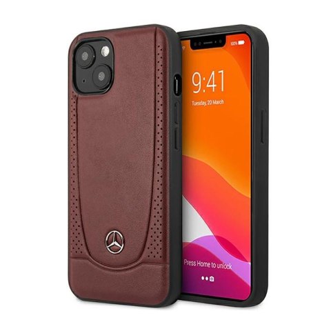 Mercedes Leather Urban Line - Etui iPhone 14 Plus (czerwony) Mercedes Leather Urban Line - Etui iPhone 14 Plus (czerwony)