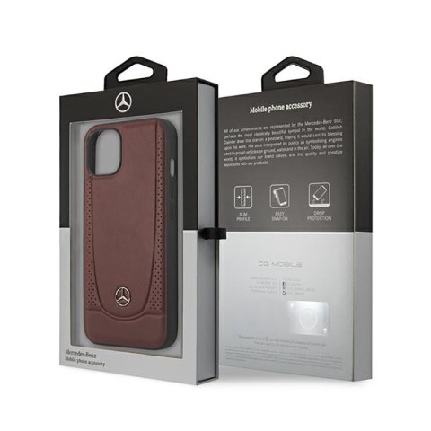 Mercedes Leather Urban Line - Etui iPhone 14 Plus (czerwony) Mercedes Leather Urban Line - Etui iPhone 14 Plus (czerwony)
