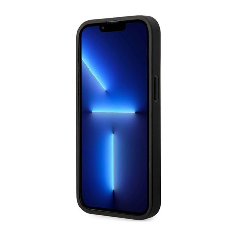 BMW Leather Blue Dots - Etui iPhone 14 Pro (czarny) BMW Leather Blue Dots - Etui iPhone 14 Pro (czarny)