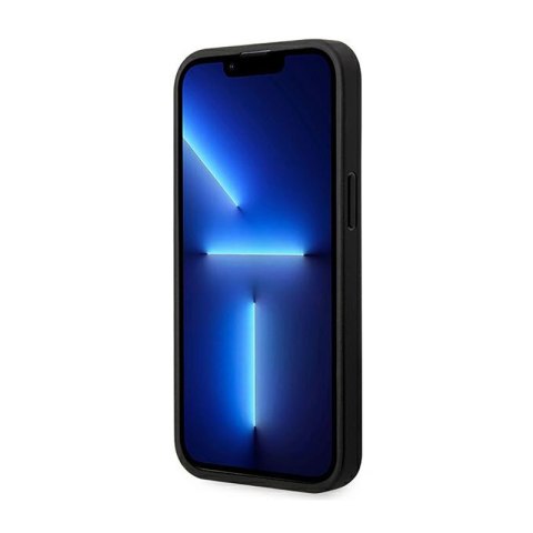 BMW Leather Carbon Blue Line - Etui iPhone 14 Pro (Czarny) BMW Leather Carbon Blue Line - Etui iPhone 14 Pro (Czarny)