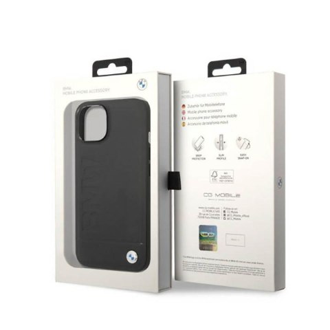 BMW Signature Logo Imprint MagSafe - Etui iPhone 14 Plus (czarny) BMW Signature Logo Imprint MagSafe - Etui iPhone 14 Plus (czarny)