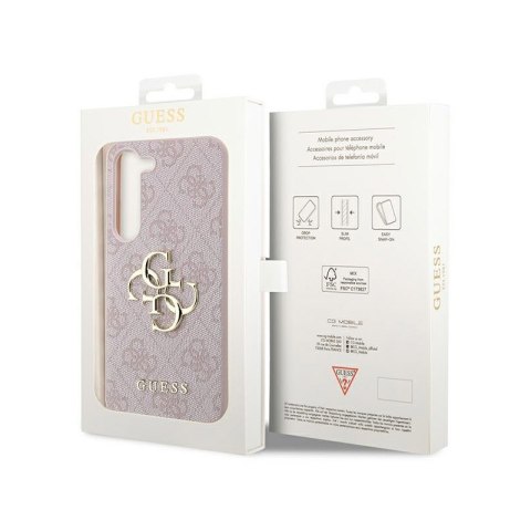 Guess 4G Big Metal Logo - Etui Samsung Galaxy S23 (różowy) Guess 4G Big Metal Logo - Etui Samsung Galaxy S23 (różowy)