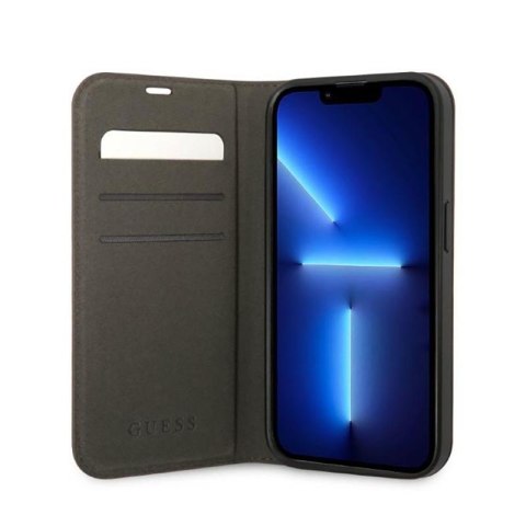 Guess 4G Metal Camera Outline Booktype Case - Etui iPhone 14 Pro Max (brązowy) Guess 4G Metal Camera Outline Booktype Case - Etui iPhone 14 Pro Max (brązowy)