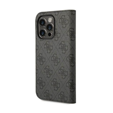 Guess 4G Metal Camera Outline Booktype Case - Etui iPhone 14 Pro Max (czarny) Guess 4G Metal Camera Outline Booktype Case - Etui iPhone 14 Pro Max (czarny)