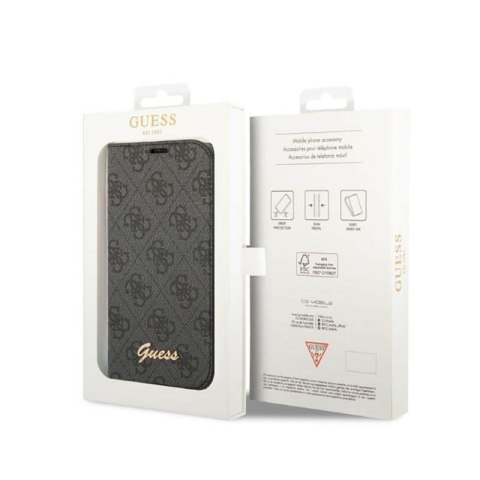 Guess 4G Metal Camera Outline Booktype Case - Etui iPhone 14 Pro Max (czarny) Guess 4G Metal Camera Outline Booktype Case - Etui iPhone 14 Pro Max (czarny)