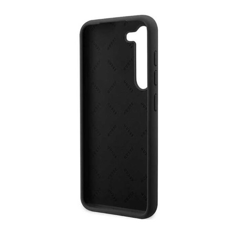 Guess Silicone Script Metal Logo - Etui Samsung Galaxy S23 (czarny) Guess Silicone Script Metal Logo - Etui Samsung Galaxy S23 (czarny)