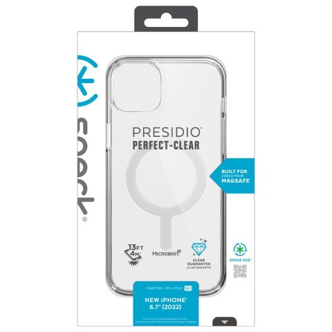 Speck Presidio Perfect-Clear + MagSafe - Etui iPhone 15 Plus / iPhone 14 Plus (Clear) Speck Presidio Perfect-Clear + MagSafe - Etui iPhone 15 Plus / iPhone 14 Plus (Clear)