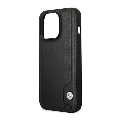 BMW Leather Blue Dots - Etui iPhone 14 Pro Max (czarny) BMW Leather Blue Dots - Etui iPhone 14 Pro Max (czarny)