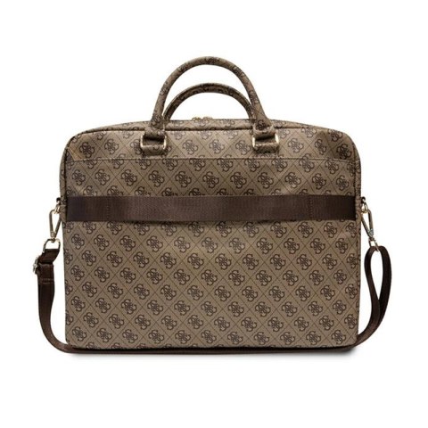 Guess 4G Printed Stripes Computer Bag - Torba na notebooka 16" (Brązowy) Guess 4G Printed Stripes Computer Bag - Torba na notebooka 16" (Brązowy)