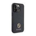 Guess 4G Strass Metal Logo - Etui iPhone 15 Pro Max (czarny)