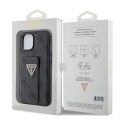 Guess Grip Stand 4G Triangle Strass Logo - Etui iPhone 15 (czarny)