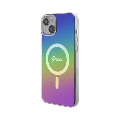 Guess IML Iridescent MagSafe - Etui iPhone 15 Plus (kolorowy) Guess IML Iridescent MagSafe - Etui iPhone 15 Plus (kolorowy)