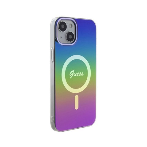 Guess IML Iridescent MagSafe - Etui iPhone 15 Plus (kolorowy) Guess IML Iridescent MagSafe - Etui iPhone 15 Plus (kolorowy)