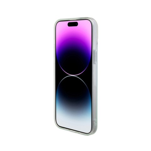 Guess IML Iridescent MagSafe - Etui iPhone 15 Pro (turkusowy) Guess IML Iridescent MagSafe - Etui iPhone 15 Pro (turkusowy)