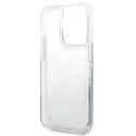 Guess Liquid Glitter Flower - Etui iPhone 14 Pro Max (zielony)