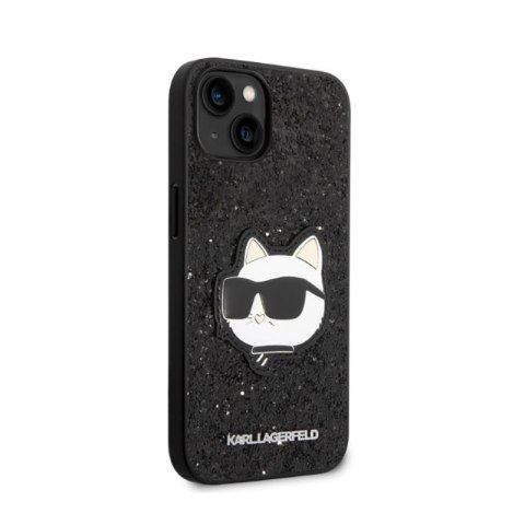 Karl Lagerfeld NFT Glitter Choupette Patch - Etui iPhone 14 Plus (czarny) Karl Lagerfeld NFT Glitter Choupette Patch - Etui iPhone 14 Plus (czarny)