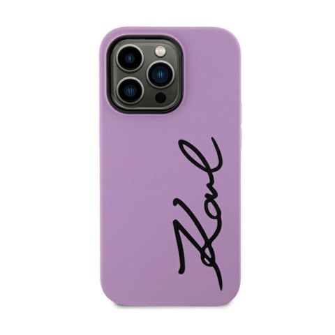Karl Lagerfeld Silicone Signature - Etui iPhone 11 (Fioletowy) Karl Lagerfeld Silicone Signature - Etui iPhone 11 (Fioletowy)