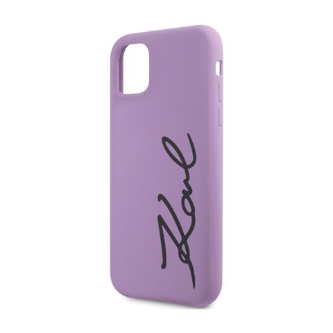Karl Lagerfeld Silicone Signature - Etui iPhone 11 (Fioletowy) Karl Lagerfeld Silicone Signature - Etui iPhone 11 (Fioletowy)