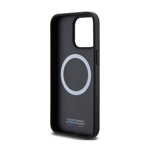 BMW Perforated Twisted Line MagSafe - Etui iPhone 15 Pro (czarny) BMW Perforated Twisted Line MagSafe - Etui iPhone 15 Pro (czarny)