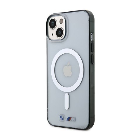 BMW Silver Ring MagSafe - Etui iPhone 14 (Przezroczysty) BMW Silver Ring MagSafe - Etui iPhone 14 (Przezroczysty)