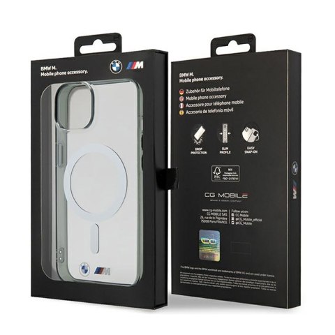 BMW Silver Ring MagSafe - Etui iPhone 14 (Przezroczysty) BMW Silver Ring MagSafe - Etui iPhone 14 (Przezroczysty)