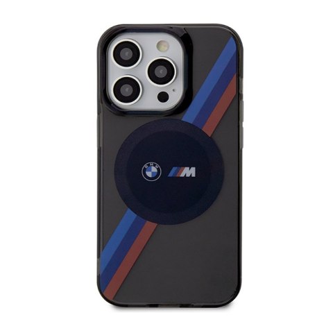 BMW Tricolor Stripes MagSafe - Etui iPhone 14 Pro (Szary) BMW Tricolor Stripes MagSafe - Etui iPhone 14 Pro (Szary)