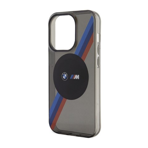 BMW Tricolor Stripes MagSafe - Etui iPhone 14 Pro (Szary) BMW Tricolor Stripes MagSafe - Etui iPhone 14 Pro (Szary)