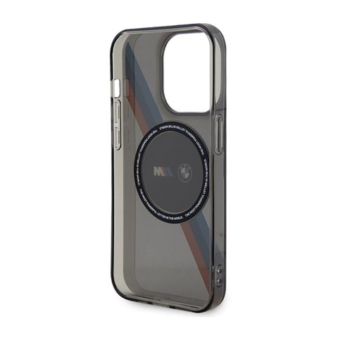 BMW Tricolor Stripes MagSafe - Etui iPhone 14 Pro (Szary) BMW Tricolor Stripes MagSafe - Etui iPhone 14 Pro (Szary)