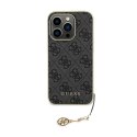 Guess 4G Charms Collection - Etui iPhone 15 Pro (szary)