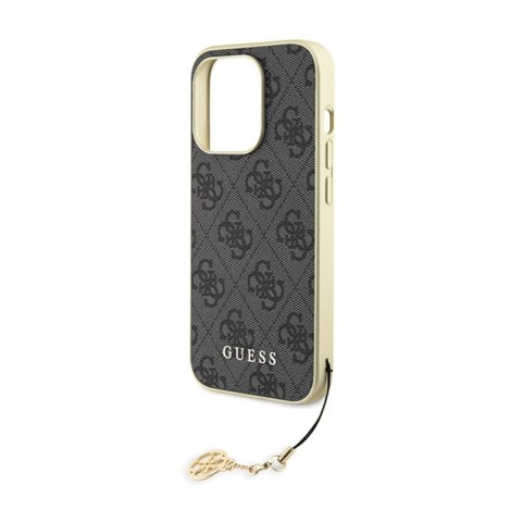 Guess 4G Charms Collection - Etui iPhone 15 Pro (szary) Guess 4G Charms Collection - Etui iPhone 15 Pro (szary)