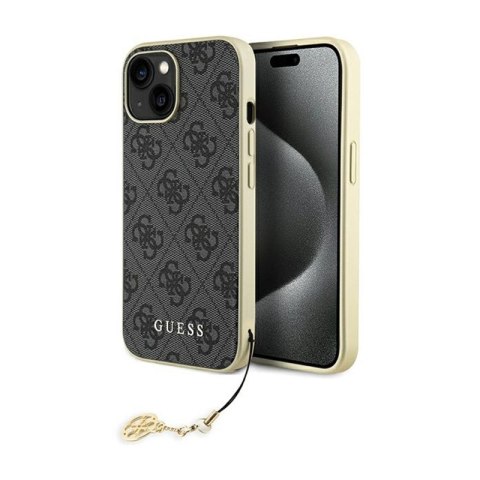 Guess 4G Charms Collection - Etui iPhone 15 (szary) Guess 4G Charms Collection - Etui iPhone 15 (szary)