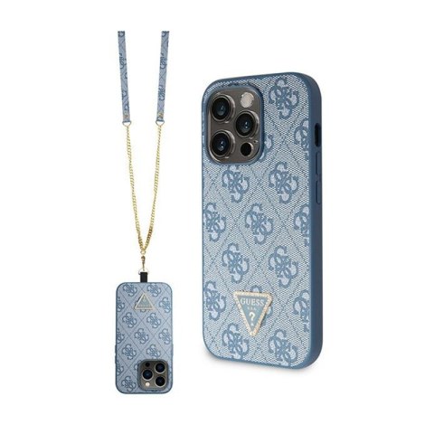 Guess Crossbody 4G Metal Logo - Etui iPhone 14 Pro Max (niebieski) Guess Crossbody 4G Metal Logo - Etui iPhone 14 Pro Max (niebieski)