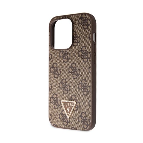Guess Crossbody 4G Metal Logo - Etui iPhone 15 Pro (brązowy) Guess Crossbody 4G Metal Logo - Etui iPhone 15 Pro (brązowy)