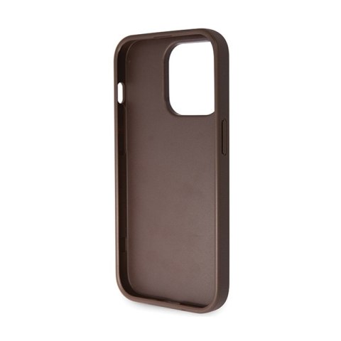Guess Crossbody 4G Metal Logo - Etui iPhone 15 Pro (brązowy) Guess Crossbody 4G Metal Logo - Etui iPhone 15 Pro (brązowy)
